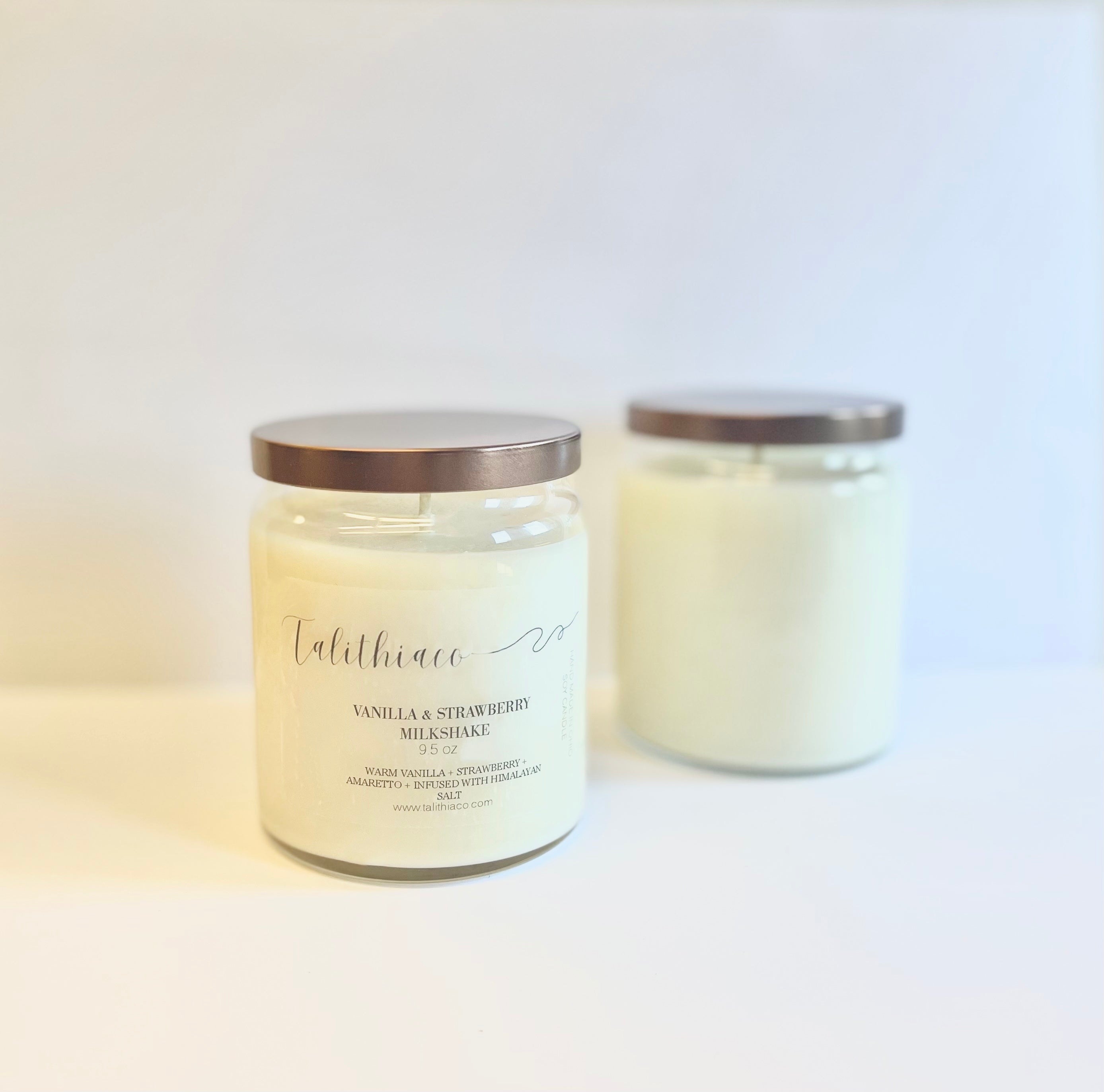 Vanilla & Strawberry Milkshake Candle