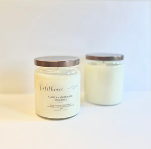 Vanilla & Strawberry Milkshake Candle